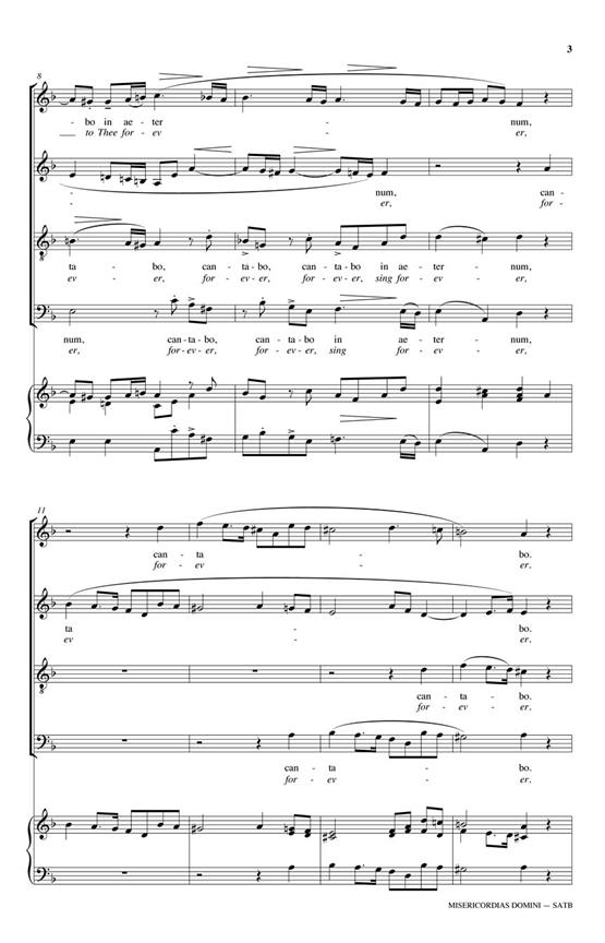 Misericordias Domini - noty pro sbor SATB