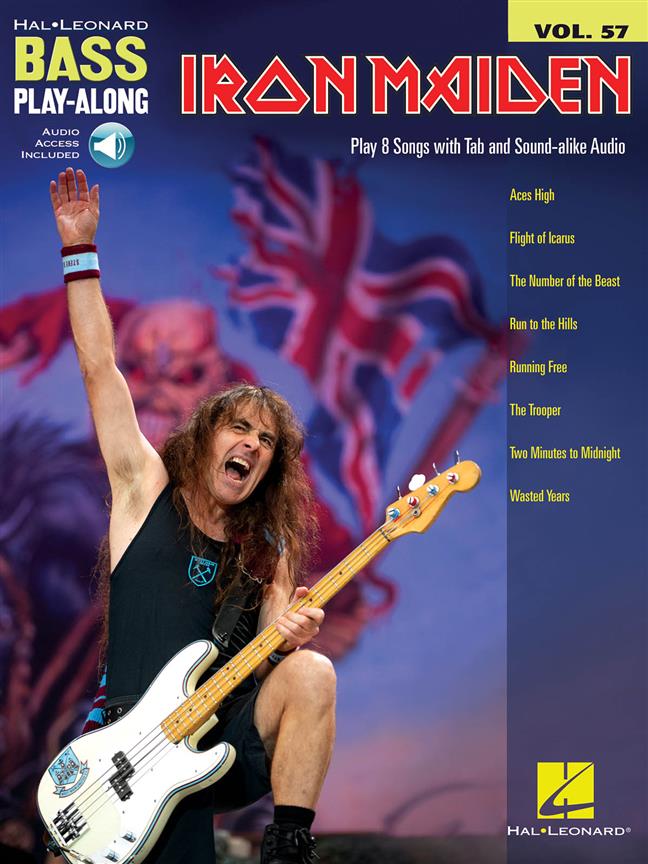 Iron Maiden - Bass Play-Along Volume 57 - noty pro basu