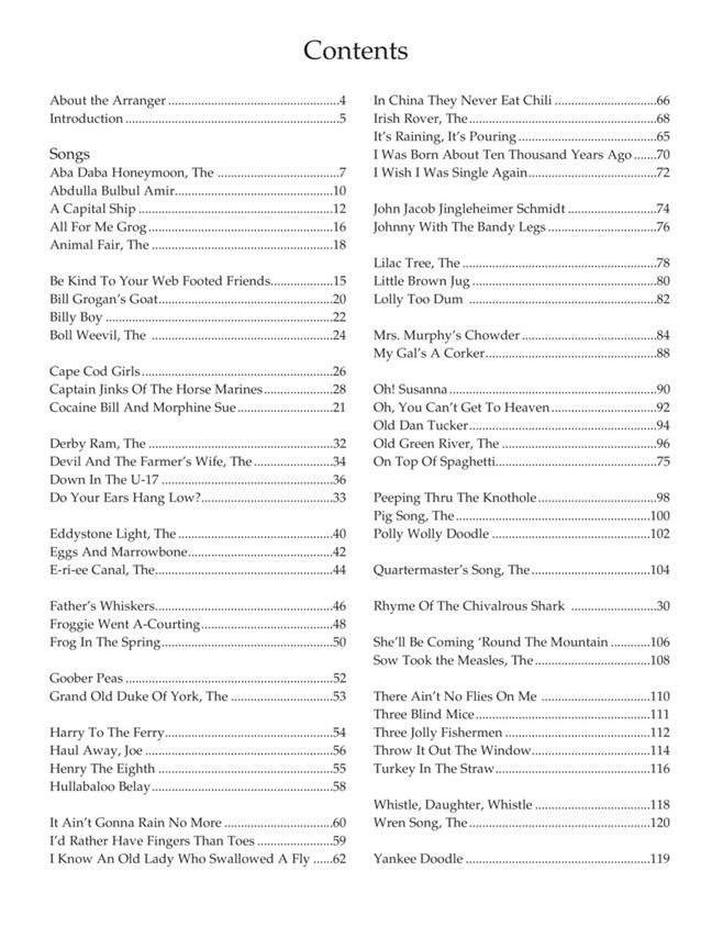 63 Comical Songs for the Ukulele - Fun for All Ages! písně pro ukulele