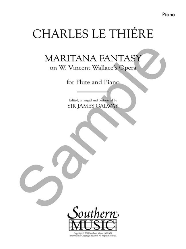 Maritana Fantasy: On V. Wallace's Opera - for Flute and Piano - příčná flétna a klavír