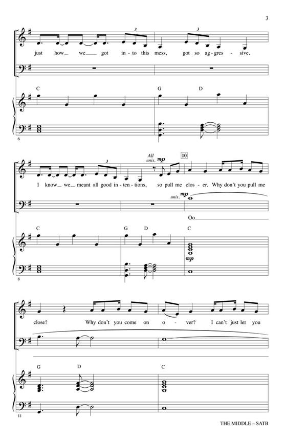 The Middle noty pro sbor SATB