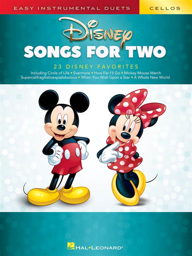 Disney Songs for Two Cellos - Easy Instrumental Duets