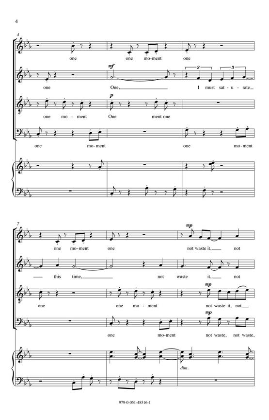 One Moment - noty pro sbor SATB