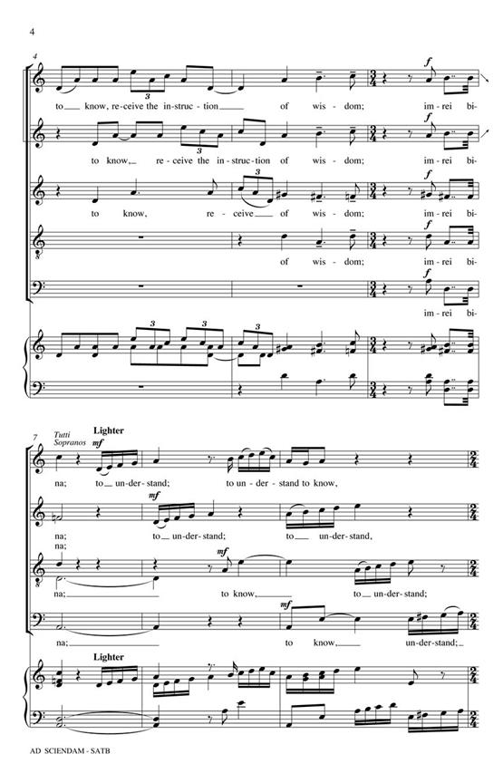 Ad Sciendam - Rejoice: Honoring the Jewish Spirit noty pro sbor SATB