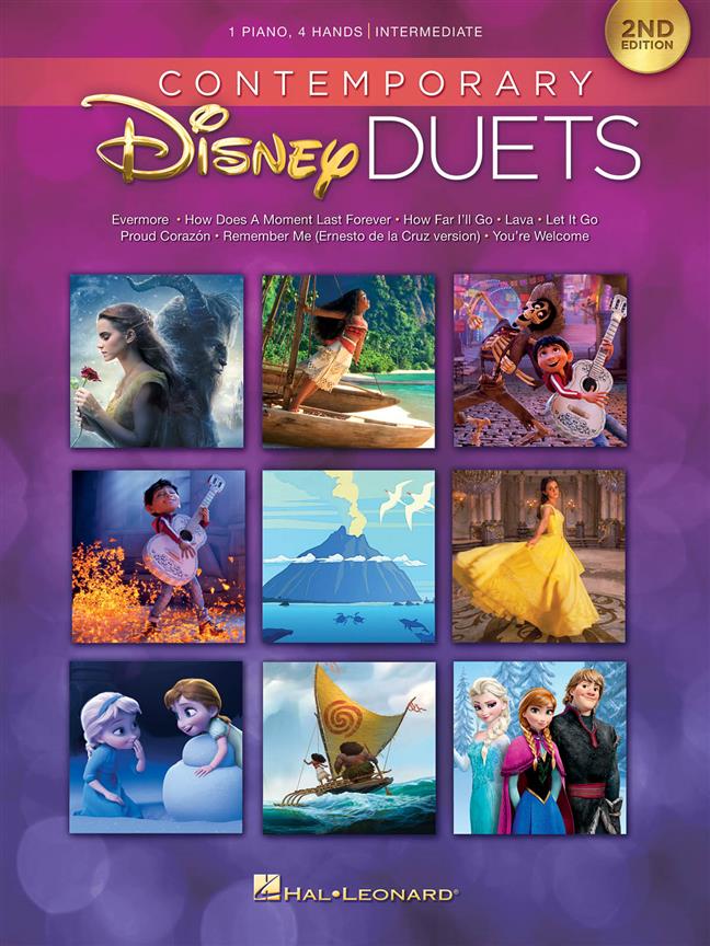 Contemporary Disney Duets - 2nd Edition - noty pro čtyřruční klavír