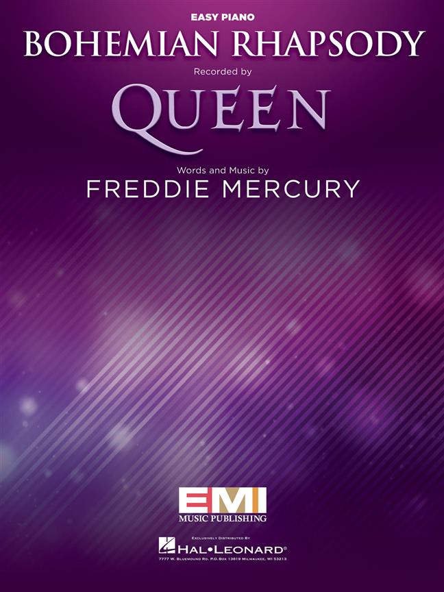 Bohemian Rhapsody v jednoduché úpravě pro klavír