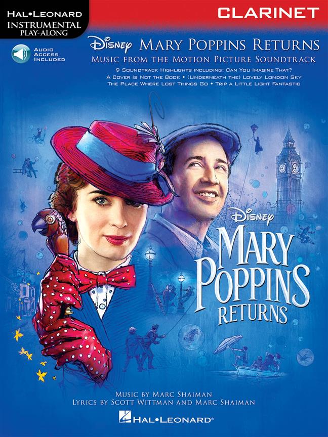 Mary Poppins Returns for Clarinet - Instrumental Play-Along® Series - filmové melodie pro klarinet