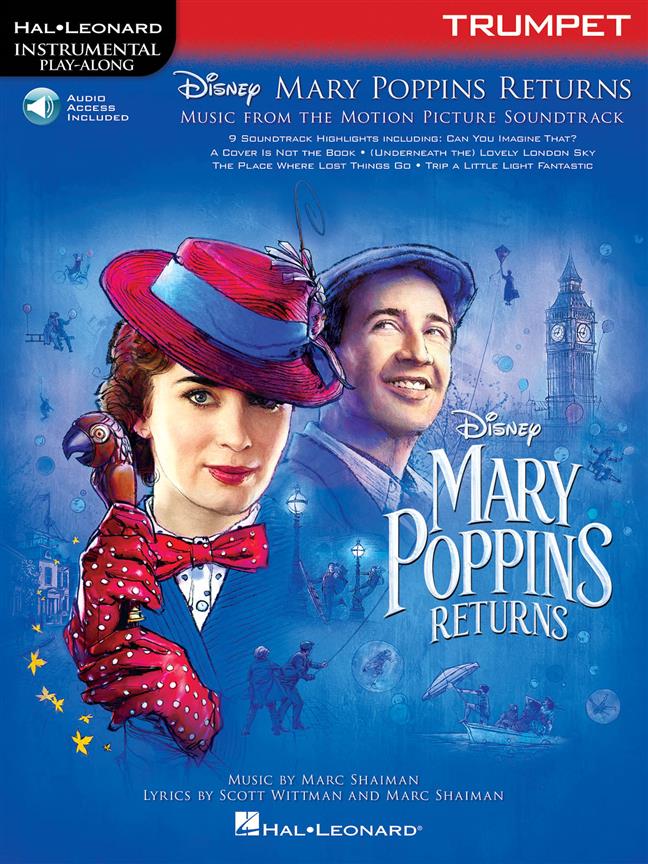Mary Poppins Returns for Trumpet - Instrumental Play-Along® Series noty pro trumpetu