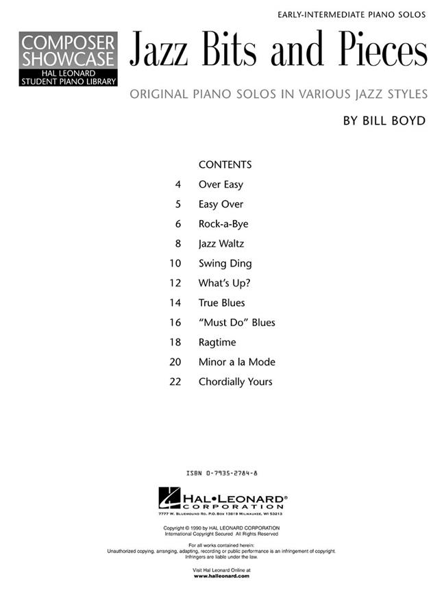 Jazz Bits (And Pieces) - populární písně na klavír