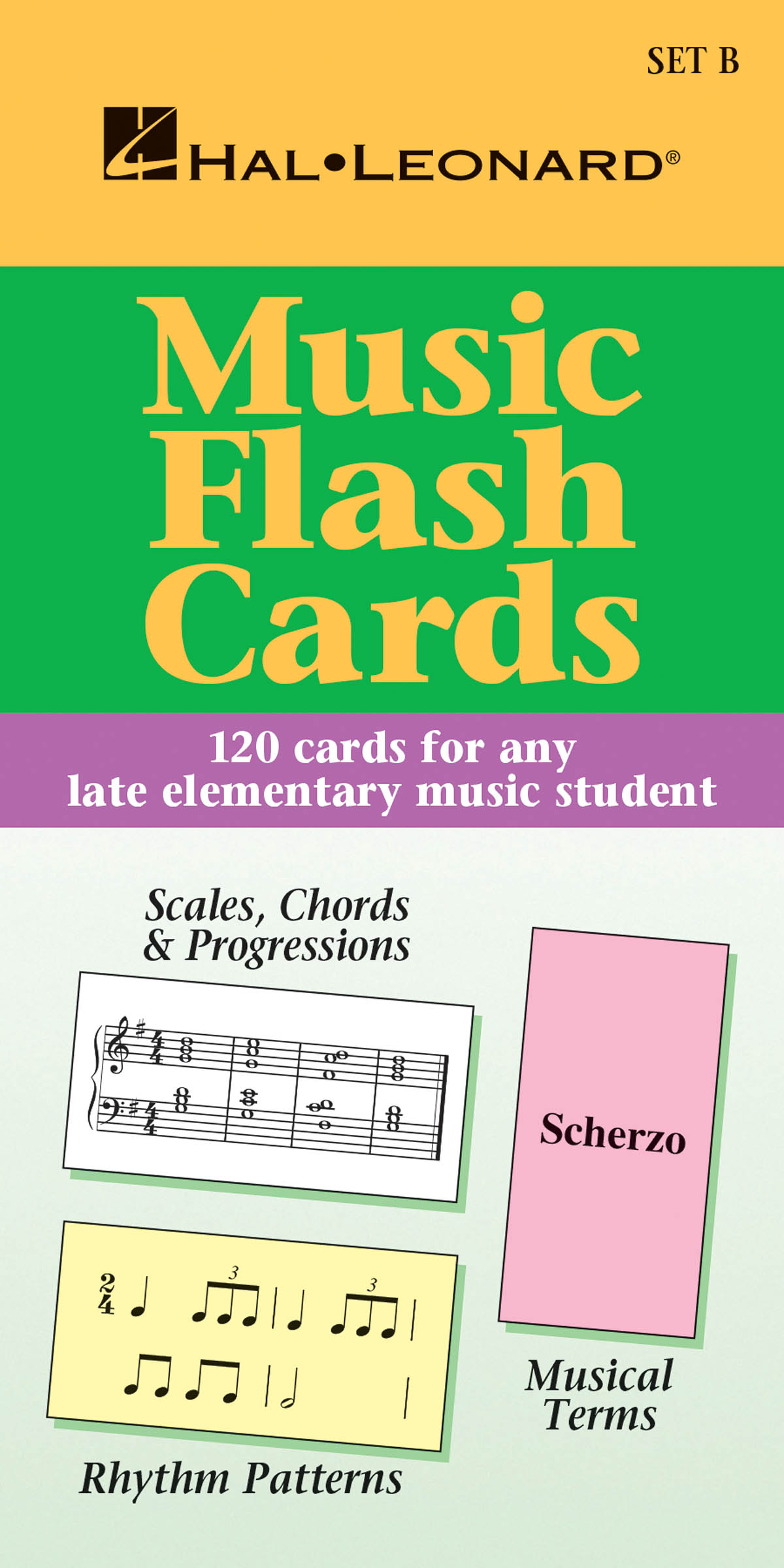 Music Flash Cards - Set B - pro klavír