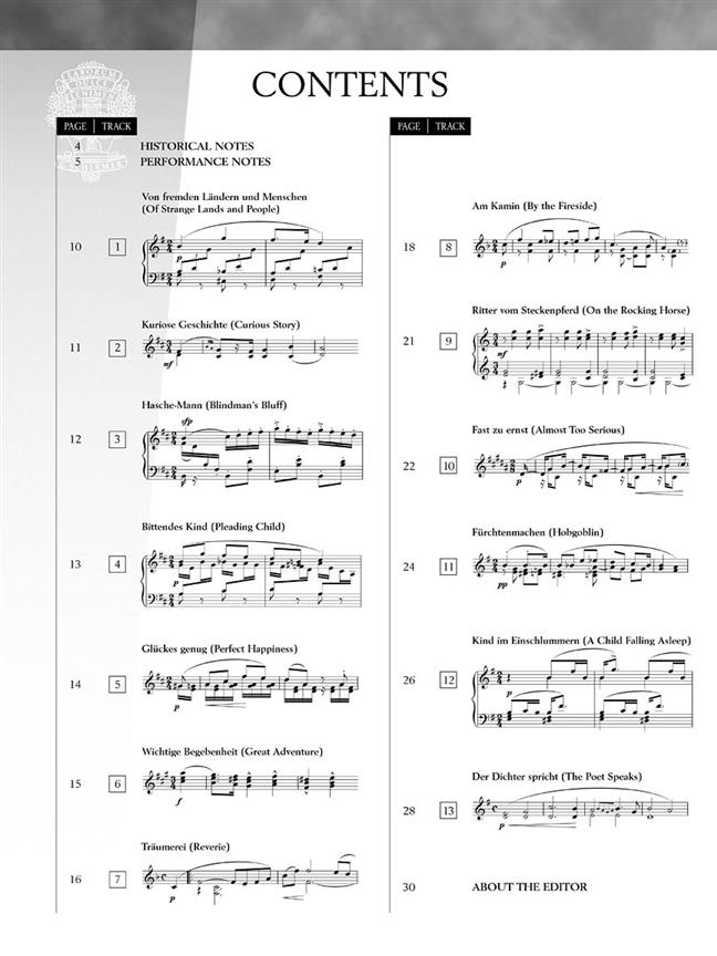 Scenes From Childhood Op.15 - Schirmer Performance Editions - klasické skladby na klavír