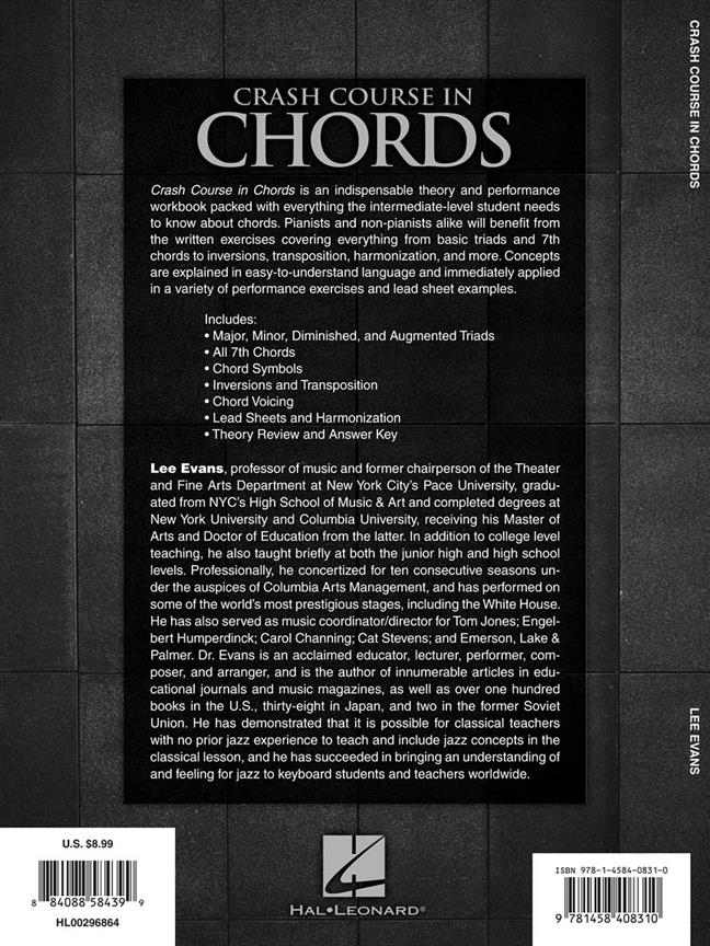 Crash Course In Chords - pro klavír