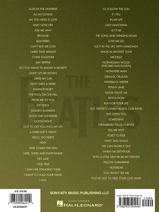 The Beatles Collection - noty pro klavír