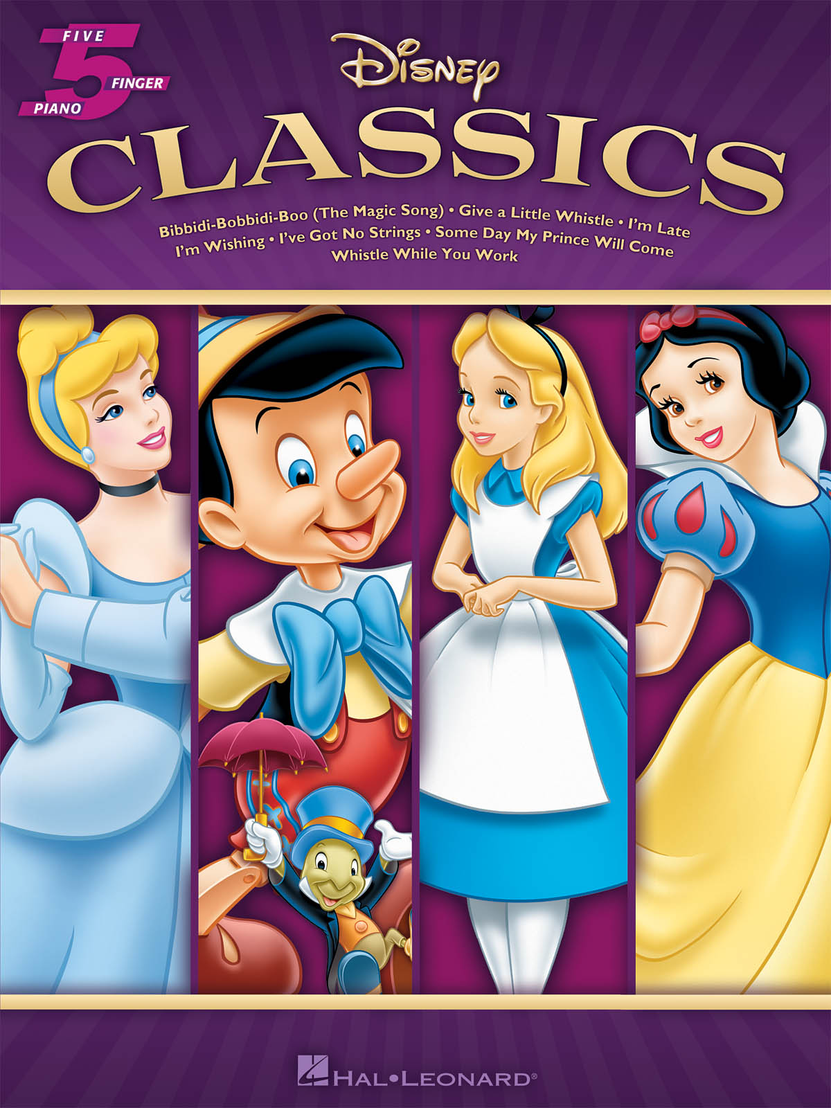 Disney Classics - 5 Finger Piano Songbook - filmové melodie pro klavír