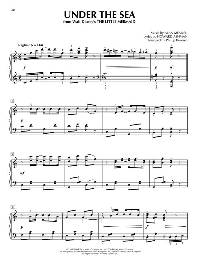 Disney Songs For Classical Piano - 15 Selections - The Phillip Keveren Series - známé skladby na klavír