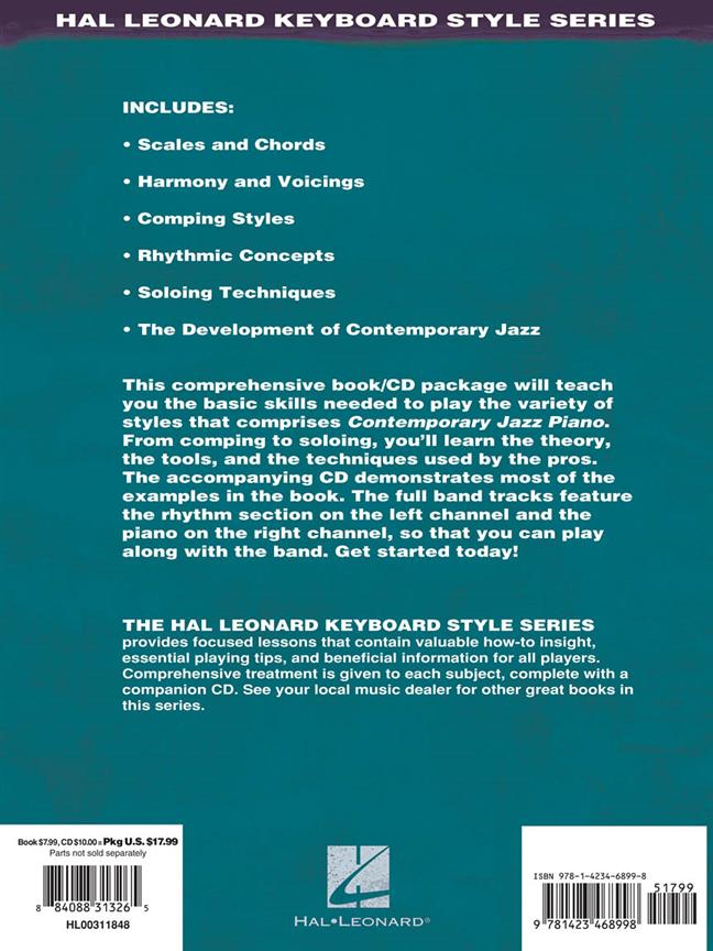 Contemporary Jazz Piano - Hal Leonard Keyboard Style Series