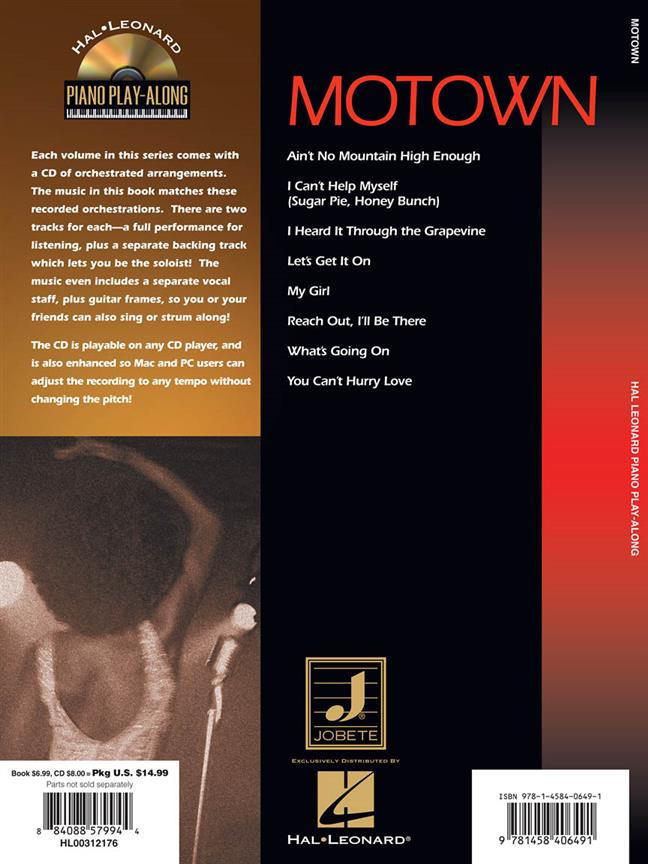 Motown - Piano Play-Along Volume 114 známé písně pro klavír