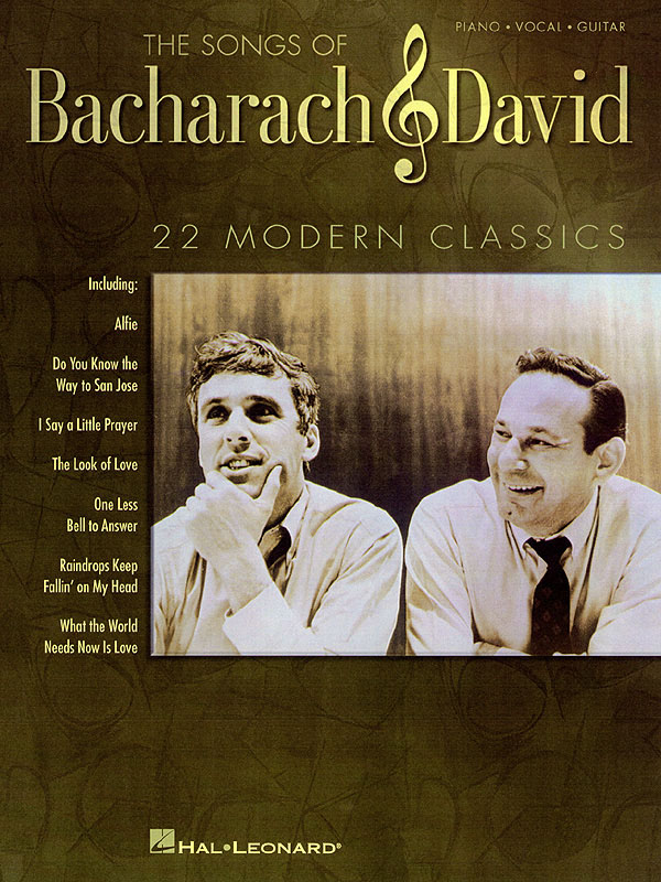 The Songs of Bacharach & David - noty pro kytaru, zpěv s doprovodem klavíru