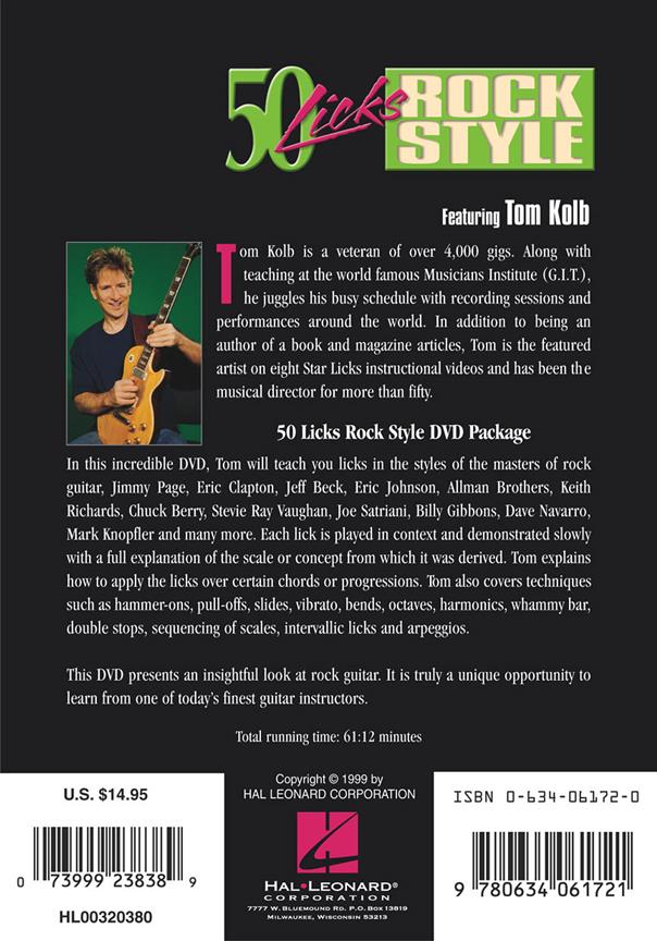 50 Licks Rock Style - noty a skladby pro kytaru