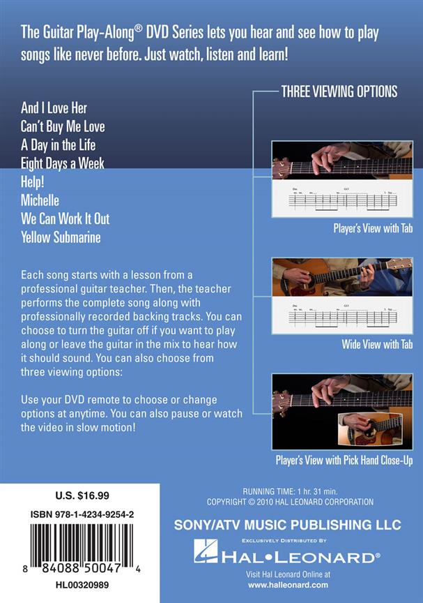 Lennon & McCartney Acoustic - Guitar Play-Along DVD Volume 29