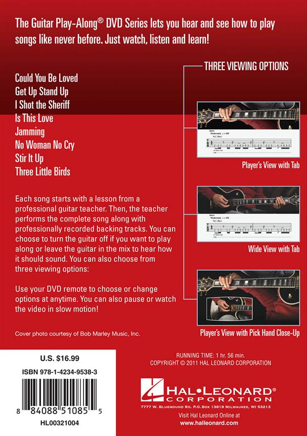 Bob Marley - Guitar Play-Along DVD Volume 30