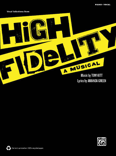 High Fidelity - A Musical - Vocal Selections - noty pro zpěv, klavír s akordy pro kytaru