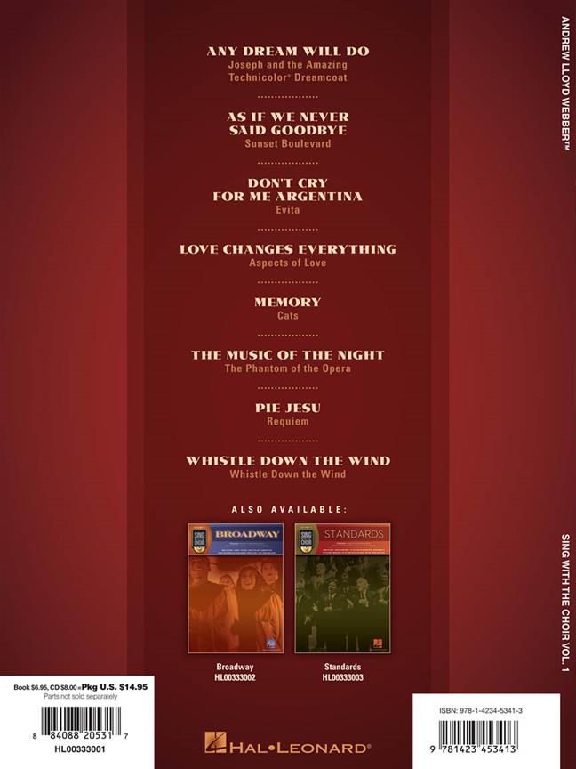 Andrew Lloyd Webber - Sing with the Choir Volume 1
