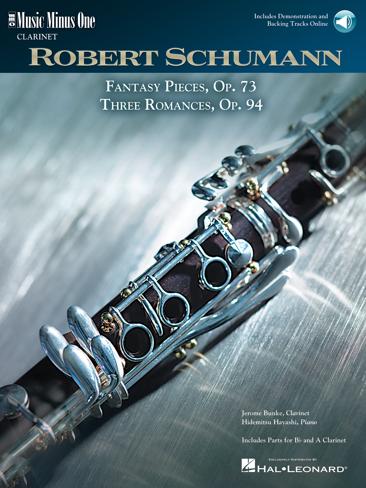 5 Fantasy Pieces, Op. 73 and 3 Romances, Op. 94 - Music Minus One Clarinet - noty na klarinet