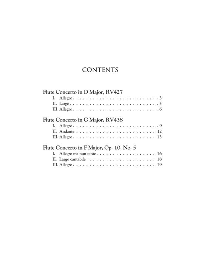 3 Concerti for Flute & Orchestra - Music Minus One Flute - noty a skladby pro příčnou flétnu