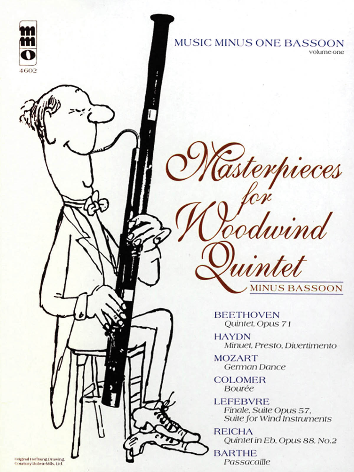 Masterpieces for Woodwind Quintet - Volume 1 - Music Minus One Bassoon - pro fagot