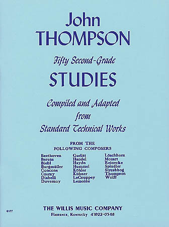 Thompson's Fifty Second-Grade Studies - Later Elementary Level - noty na klavír