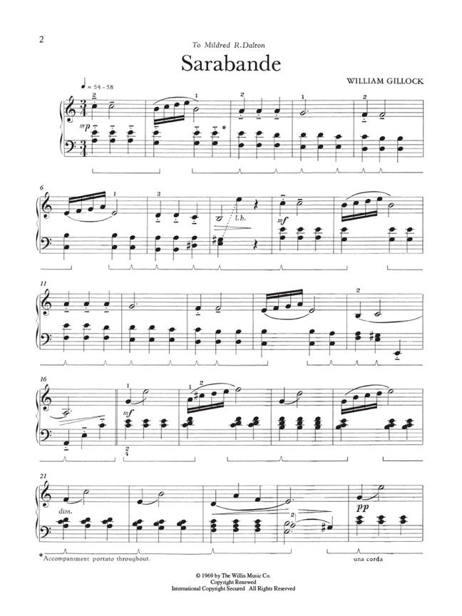 Sarabande - Later Elementary Level - pro klavír