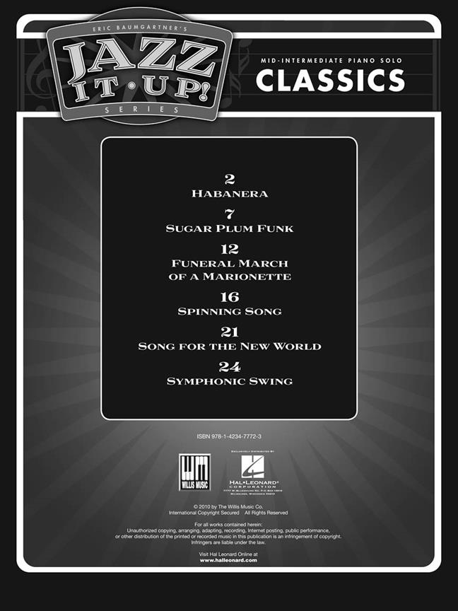 Eric Baumgartner's Jazz It Up! Series - Classics noty pro klavír
