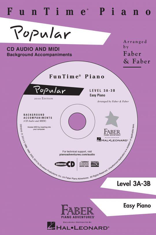 FunTime® Piano Popular - Enhanced CD with MIDI Files, Level 3A, Level 3B - noty na klavír