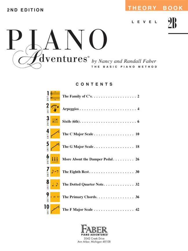 Piano Adventures Level 2B - Theory Book - 2nd Edition