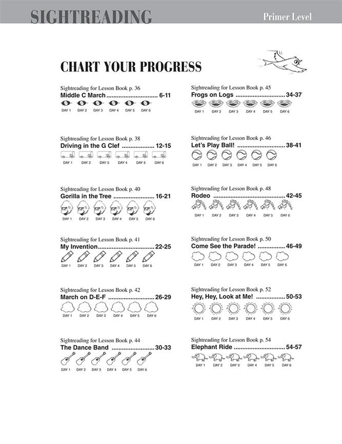 Piano Adventures Primer Level - Sightreading Book