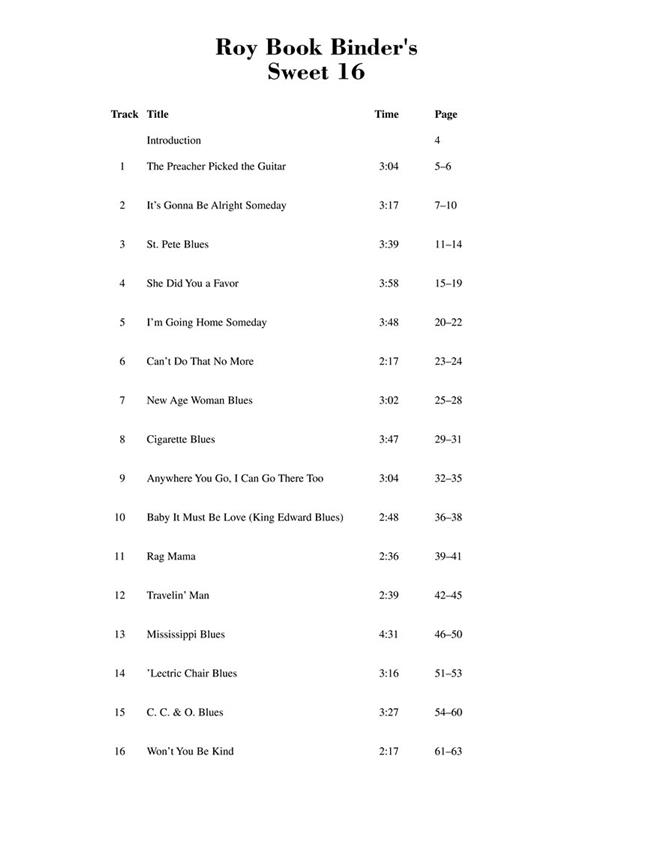 Book's Blues Book - The Songs and Fingerstyle Guitar  - noty na kytaru