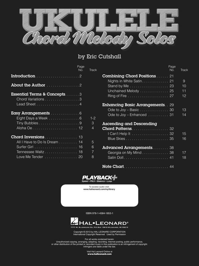 Ukulele Chord Melody Solos - Tips & Tricks for Arranging Songs on the Ukulele písně pro ukulele