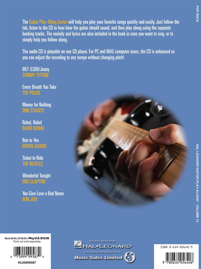 Pop/Rock - Guitar Play-Along Volume 12