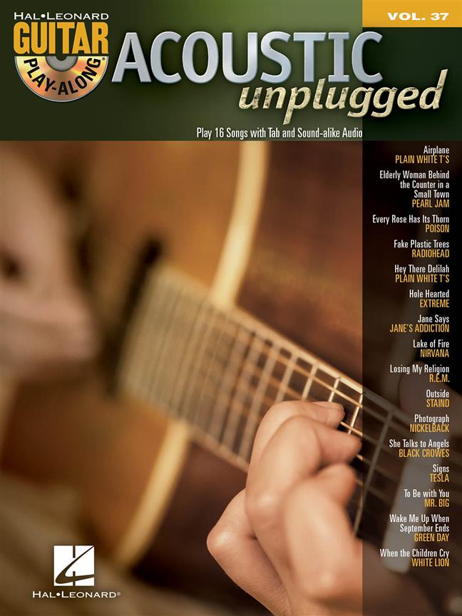 Acoustic Unplugged - Guitar Play-Along Volume 37 