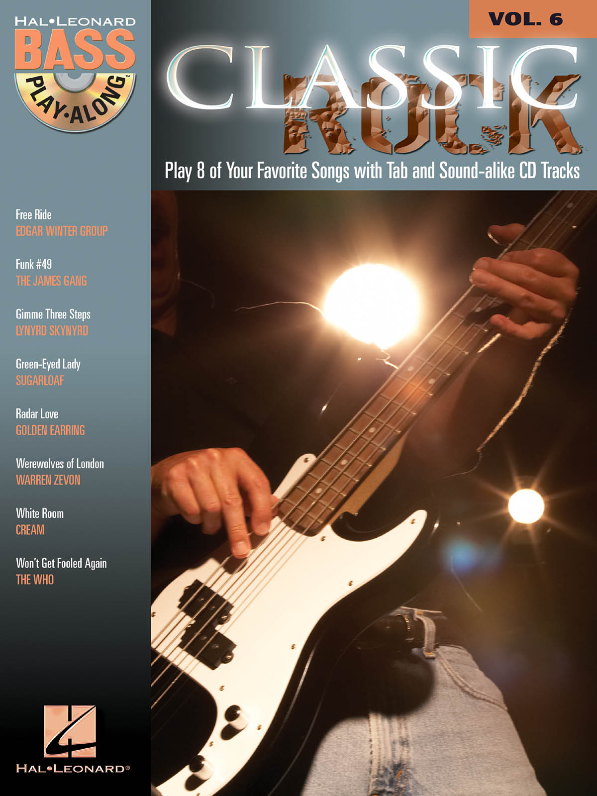 Classic Rock - Bass Play-Along Volume 6 - noty pro baskytaru