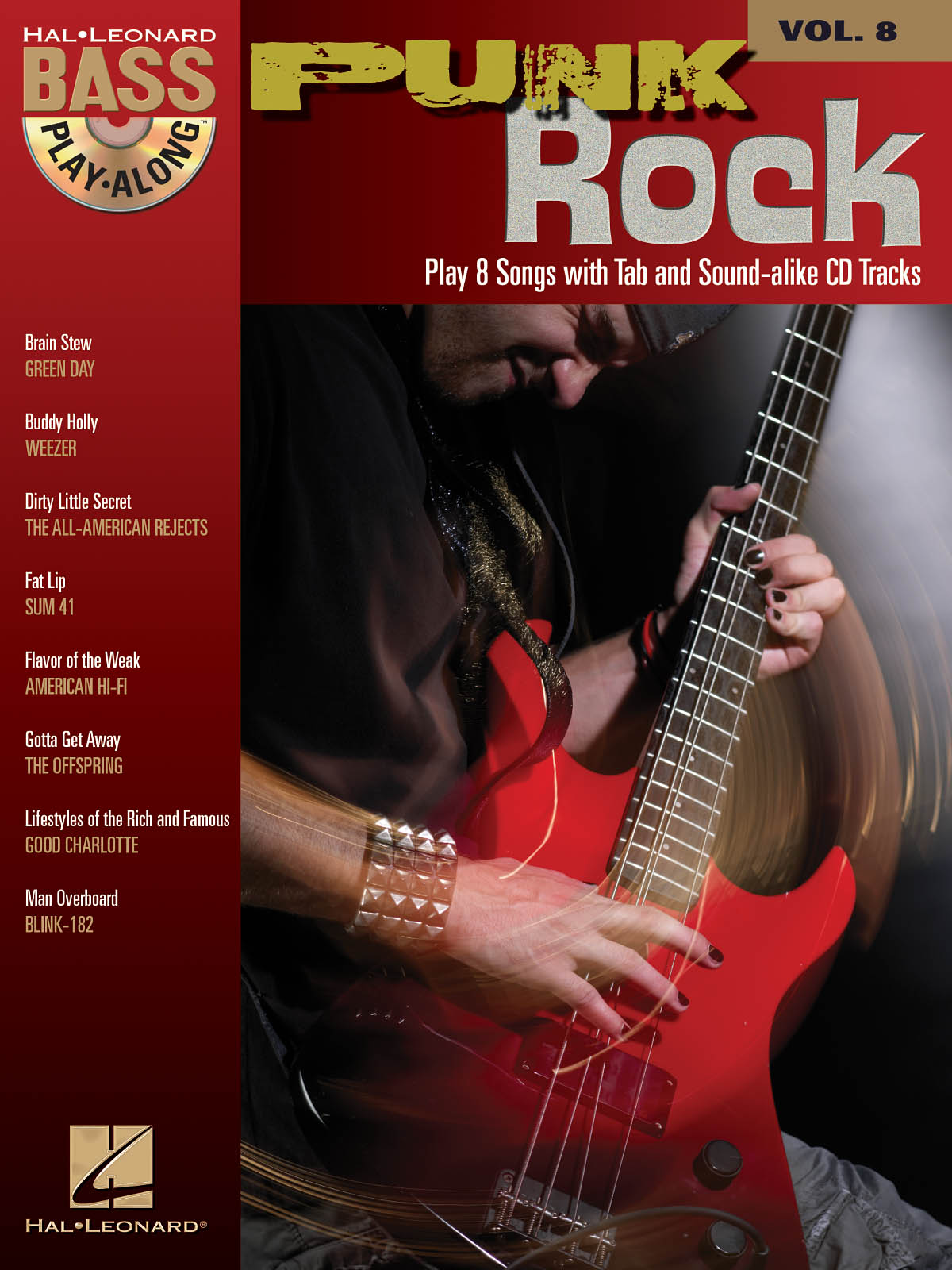 Punk Rock  - Bass Play-Along Volume 8  - noty pro baskytaru