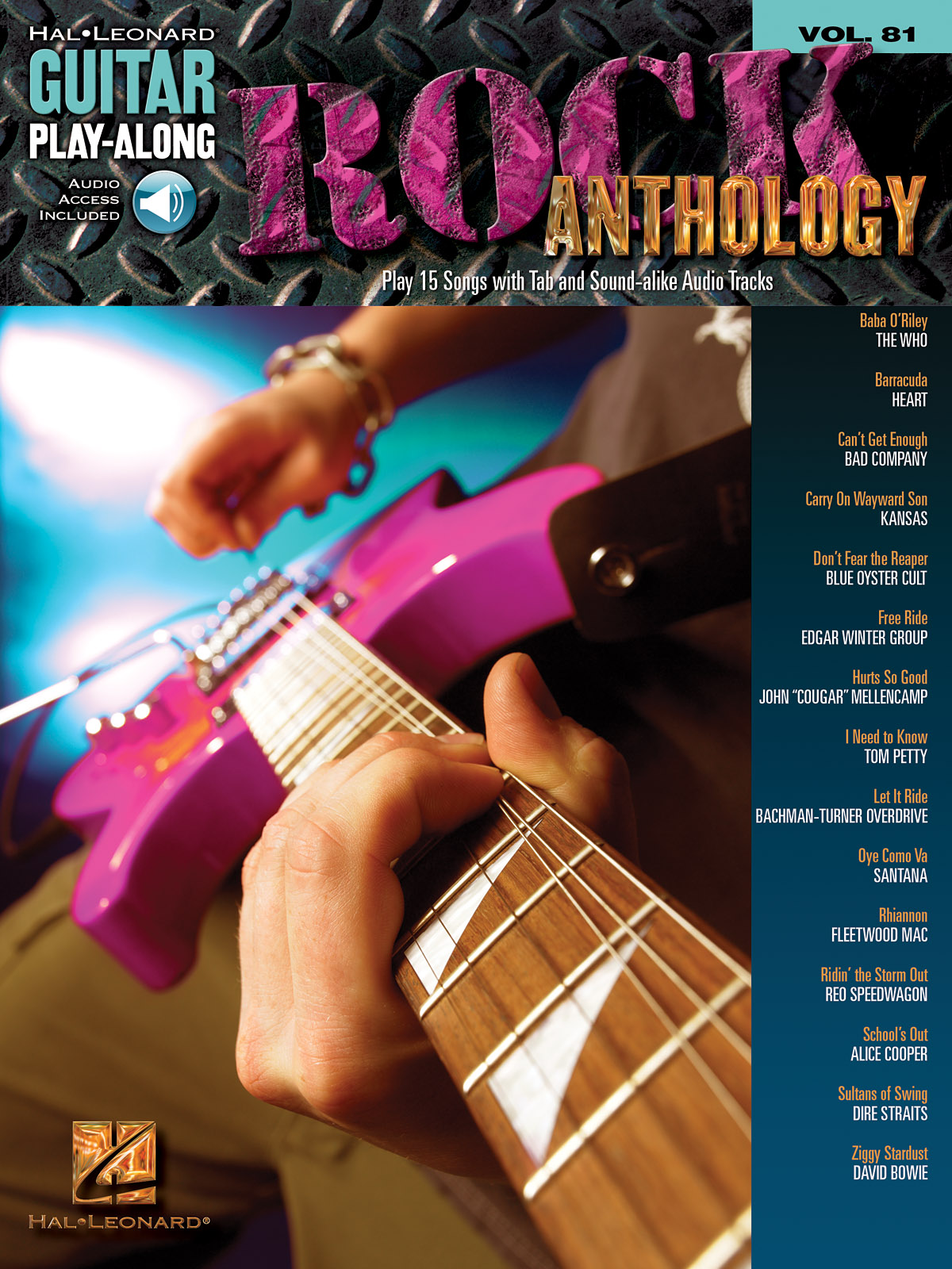 Rock Anthology  - Guitar Play-Along Volume 81