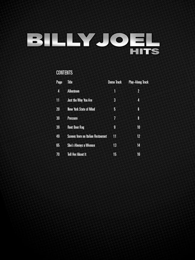 Billy Joel Hits - Keyboard Play-Along Volume 13  - noty pro keyboard