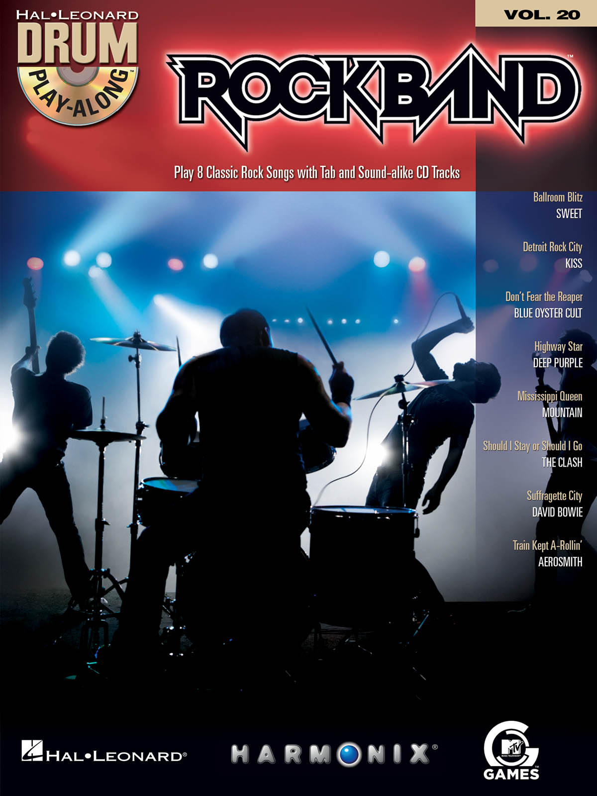 Rock Band  - Drum Play-Along Volume 20 - noty na bicí