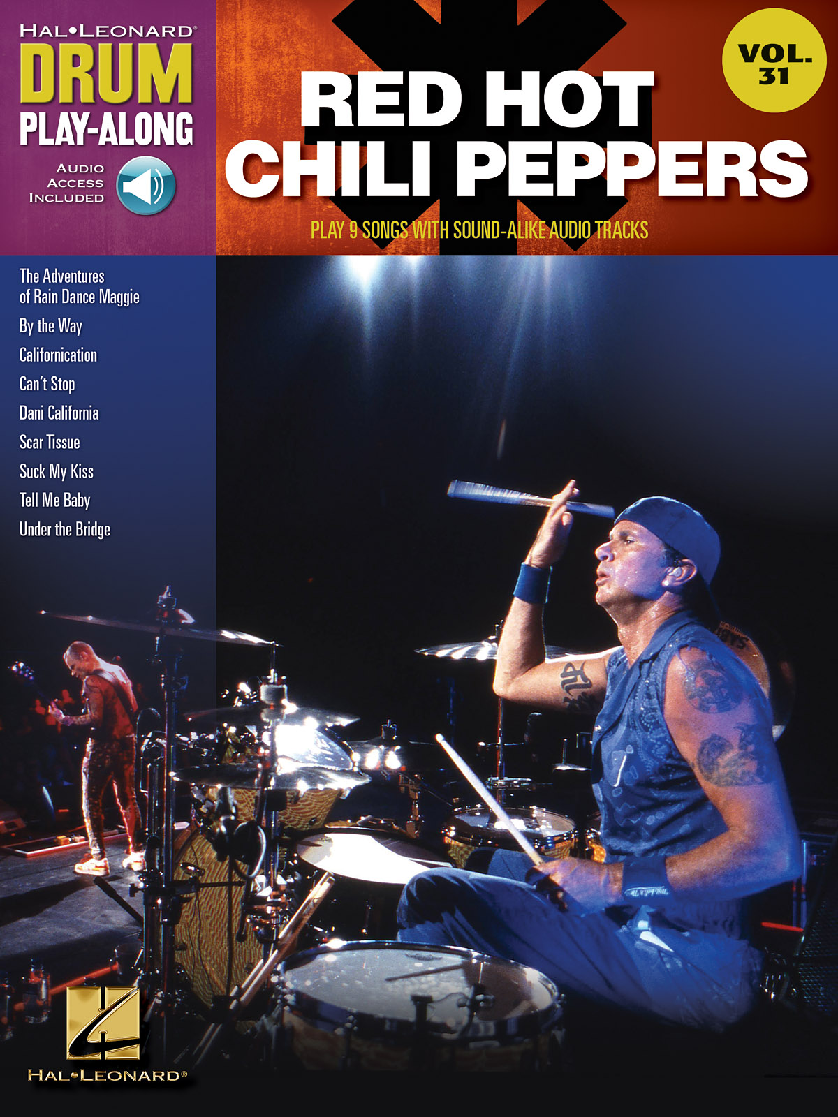 Red Hot Chili Peppers - Drum Play-Along Volume 31 - noty na bicí soupravu