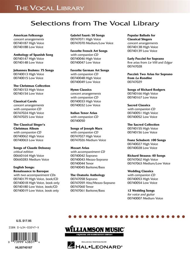 The Songs Of Richard Rodgers - Low Voice - noty pro nízký hlas a klavír
