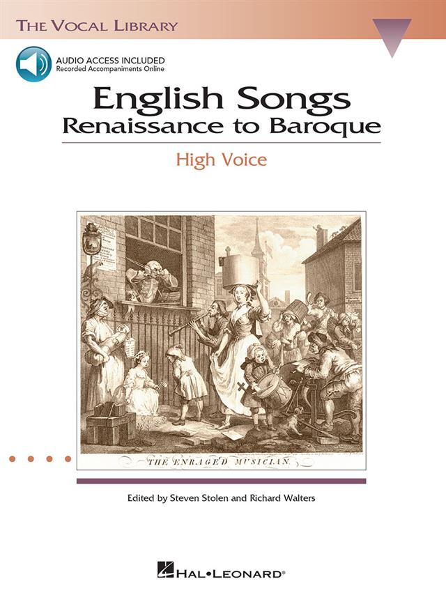 English Songs: Renaissance to Baroque - písně pro vysoký hlas a klavír