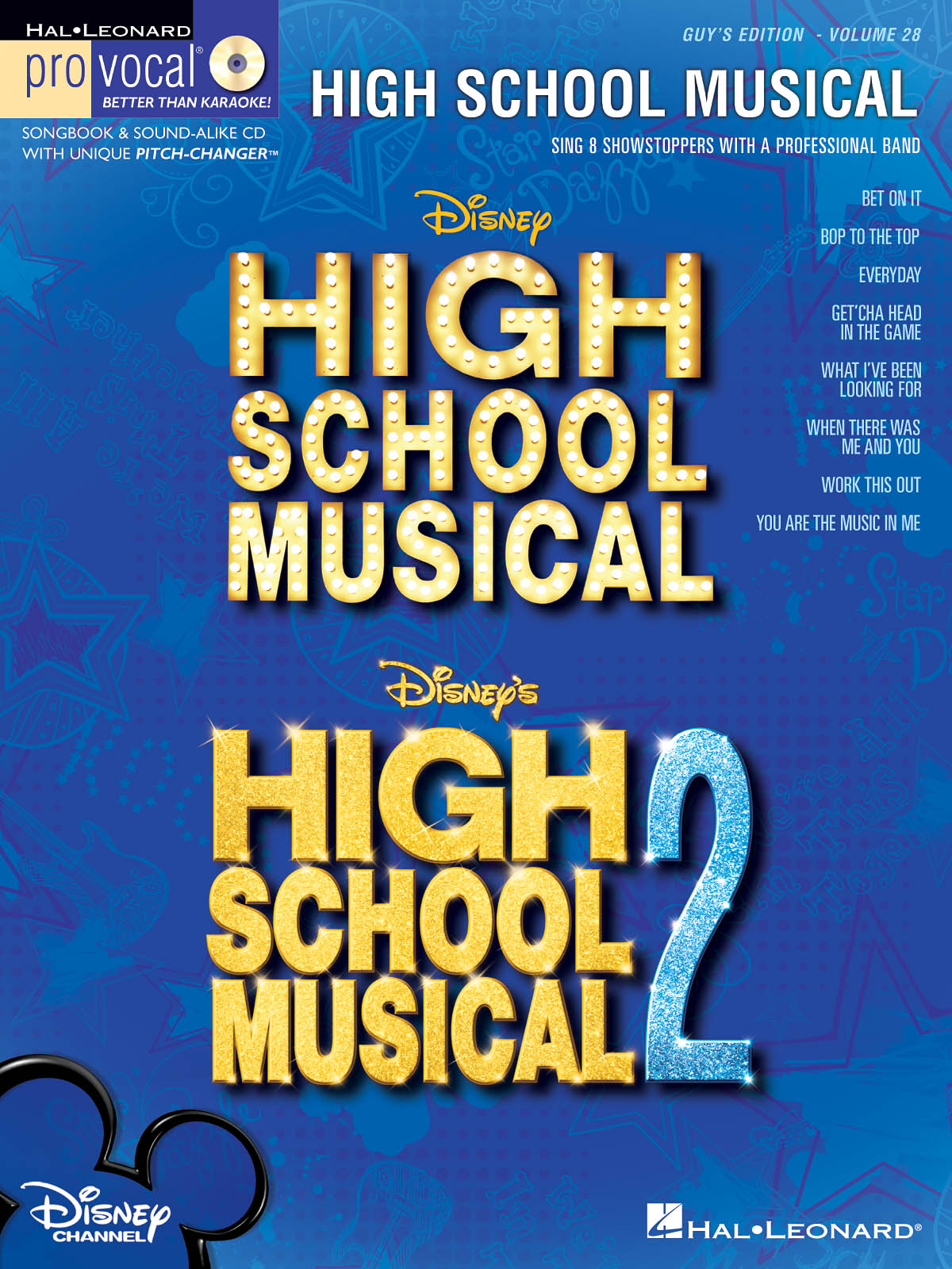High School Musical 1 + 2  - melodická linky, akordy a texty