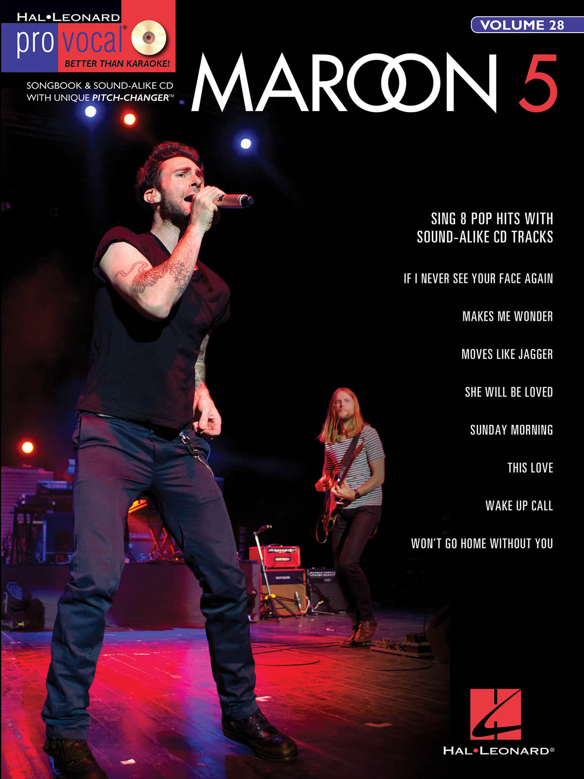 Maroon 5 -  Pro Vocal Men's Edition Volume 28 - písně pro zpěv, klavír s akordy pro kytaru